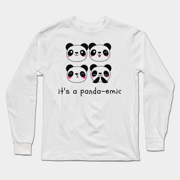 It's a Panda-emic Horde Long Sleeve T-Shirt by NoColorDesigns